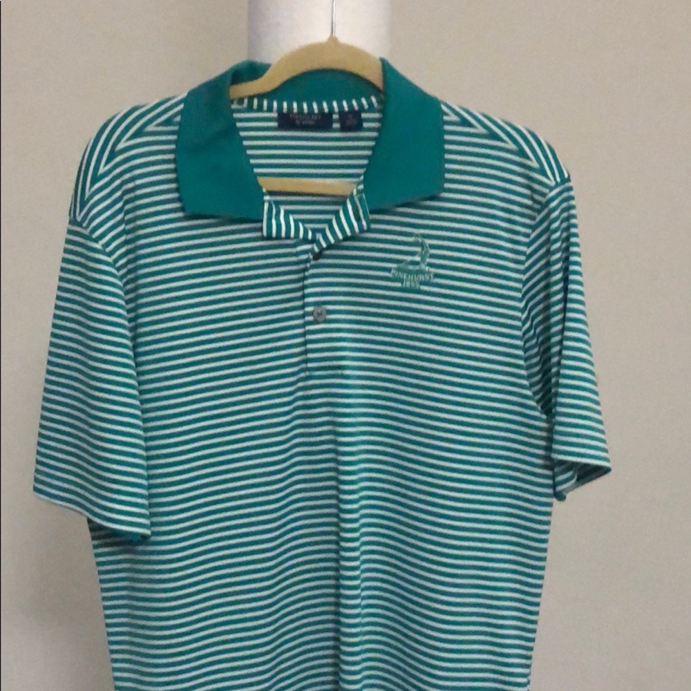 Green stripe Pinehurst Golf Shirt